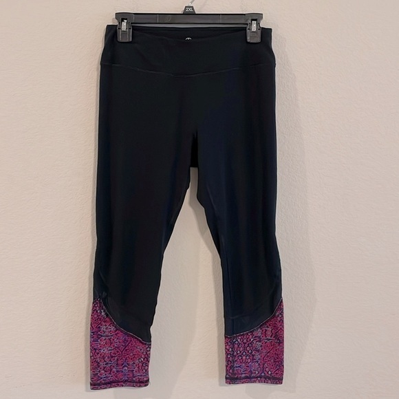 Gaiam Women’s Leggings Medium Pink & Purple Yoga Workout Athleisure - Picture 4 of 13